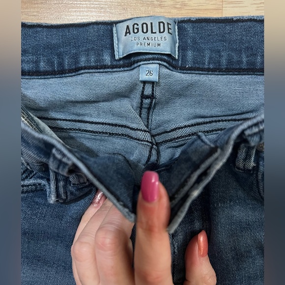 AGOLDE “Sophie” Denim in Paradox (dark wash) Size 26 - Picture 5 of 6